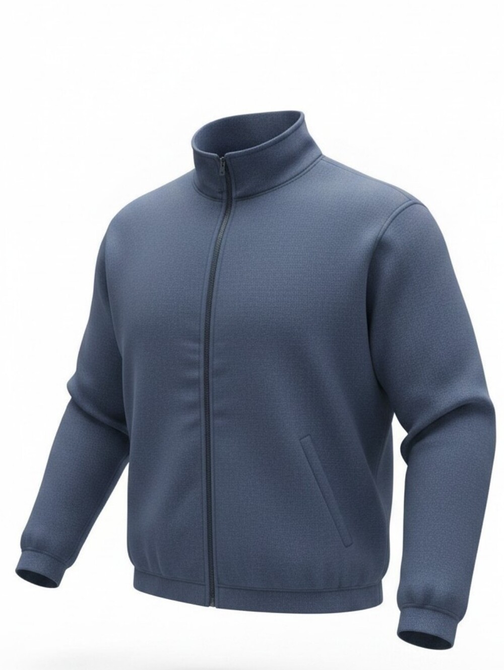 C&B Sport Croft & Barrow men's size XXL blue heather full zip jleece jacket